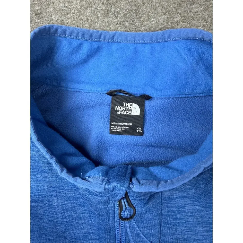 The North Face Mens Canyonlands 1/2 Zip Fleece Pullover Blue Heather Size XXL